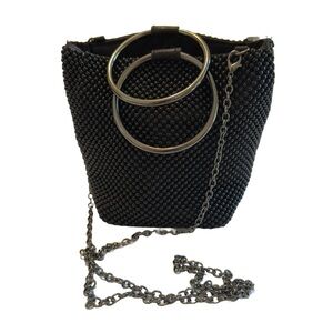 Jessica McClintock Womens Gwen Ball Mesh Ring Wristlet Pouch
Clutch